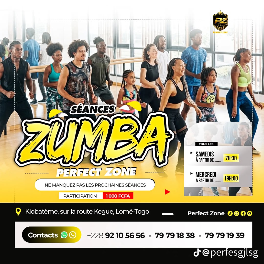 Séances Zumba Perfect Zone — Samedis et Mercredis